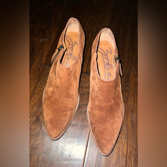 Zodiac Women’s Brown Leather Margot Suede Ankle Booties! Size 9.5M. - Picture 9 of 16